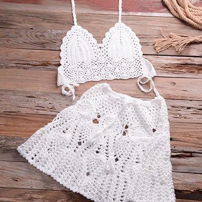 Crochet Bikini Set Cover Up